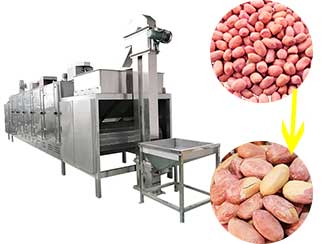 Price Of Industrial Continuous Peanut Roasting machine
