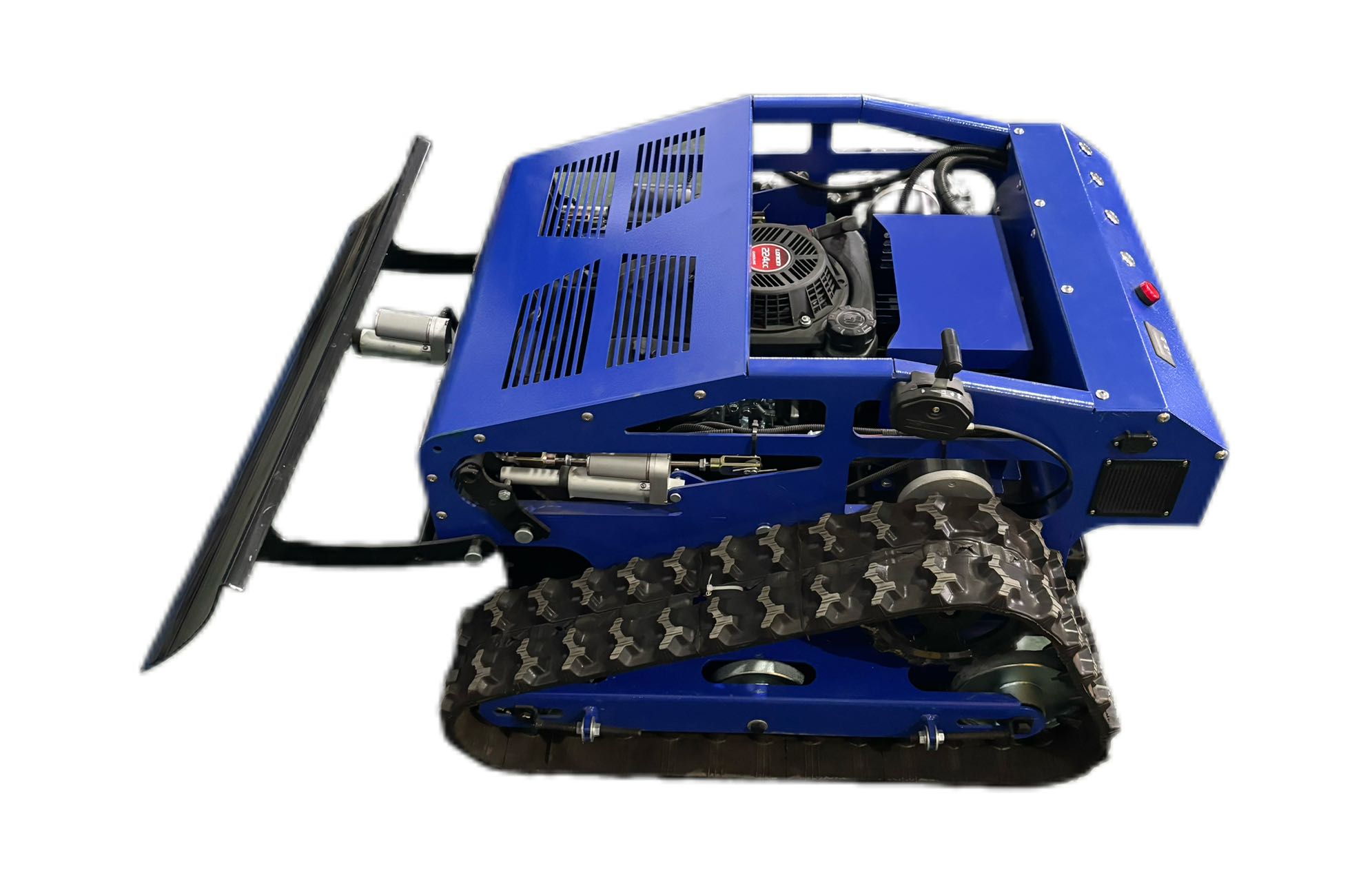 Weeding machine track type automatic oil electric hybrid rubber track